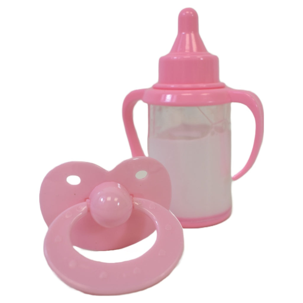 Mamadera mágica de juguete con chupete 12 x 4 cm