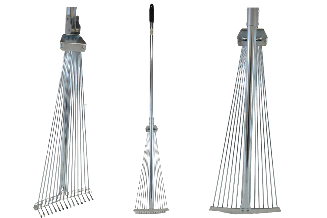 Escoba de jardin regulable para hojas 114cm