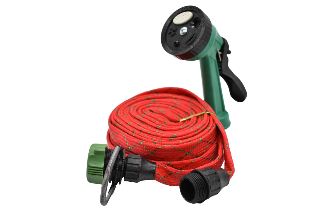 Manguera de jardín enrollable con pistola 10M