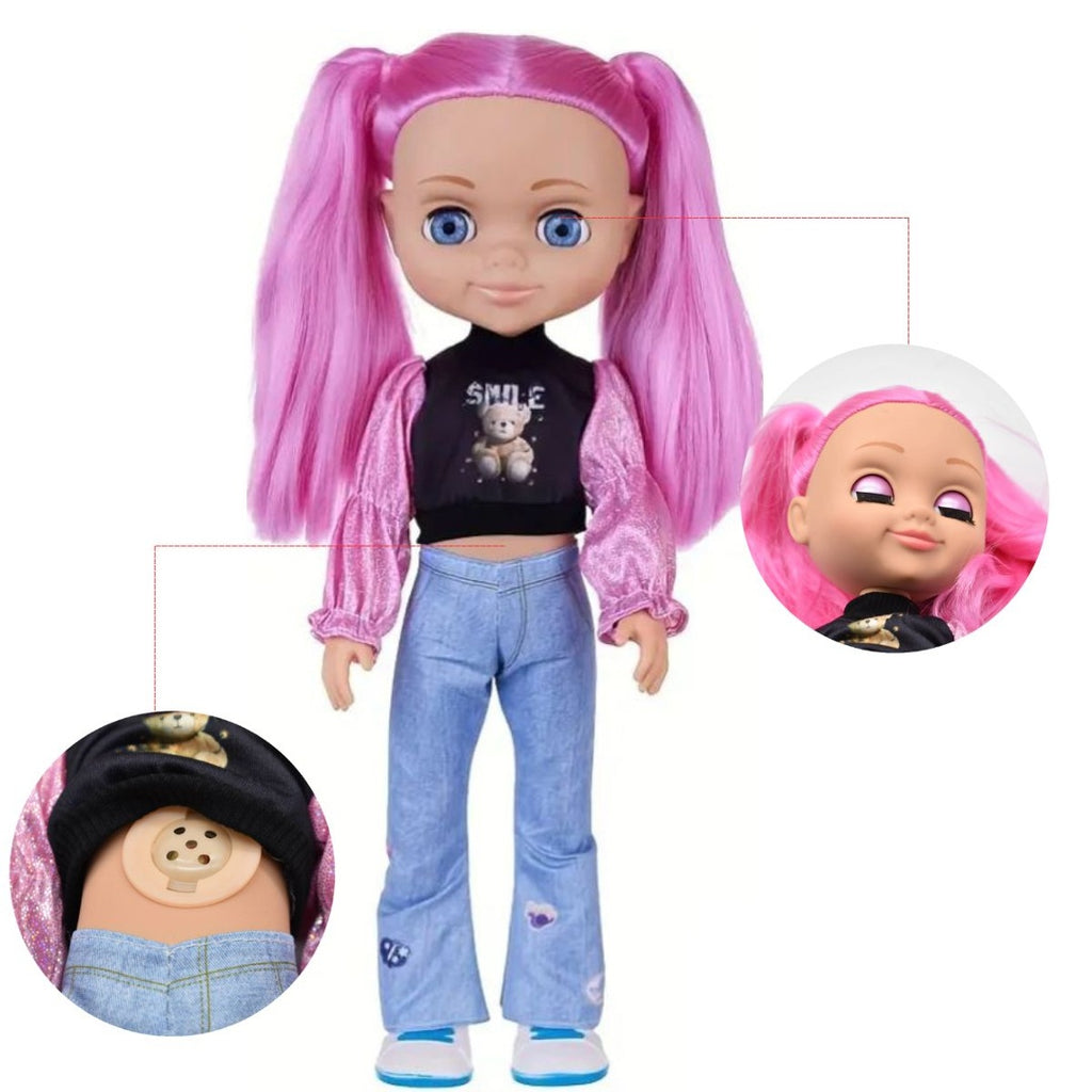 Muñeca fashion musical de goma 36cm