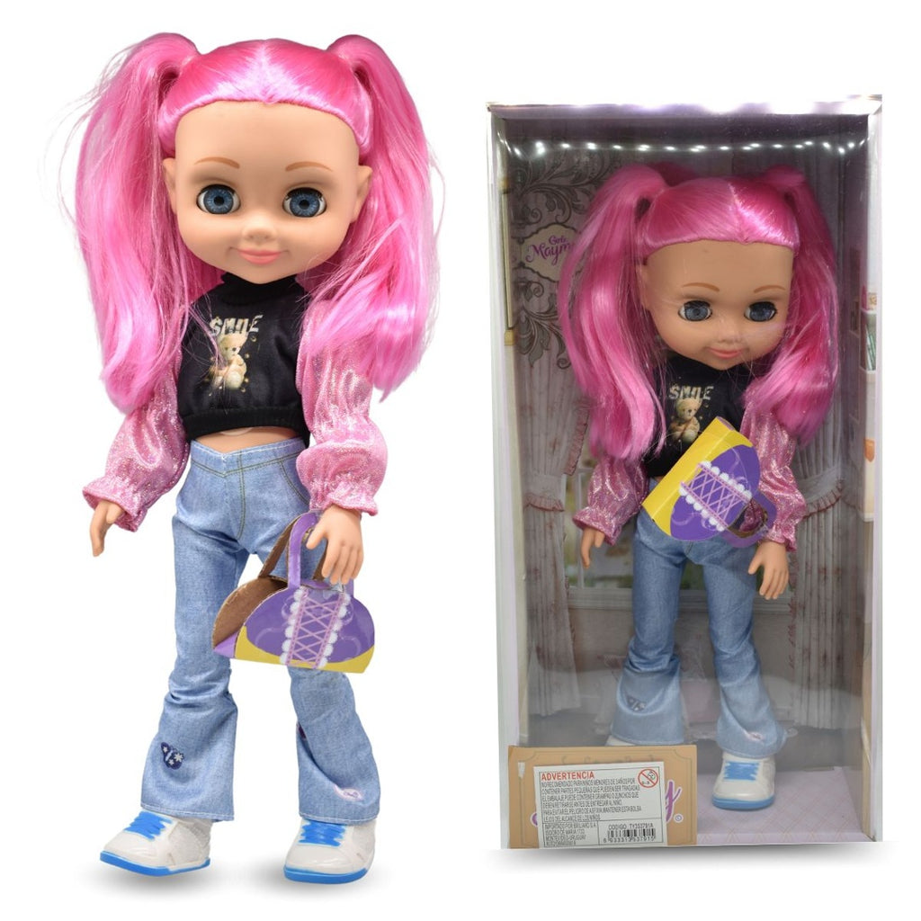 Muñeca fashion musical de goma 36cm