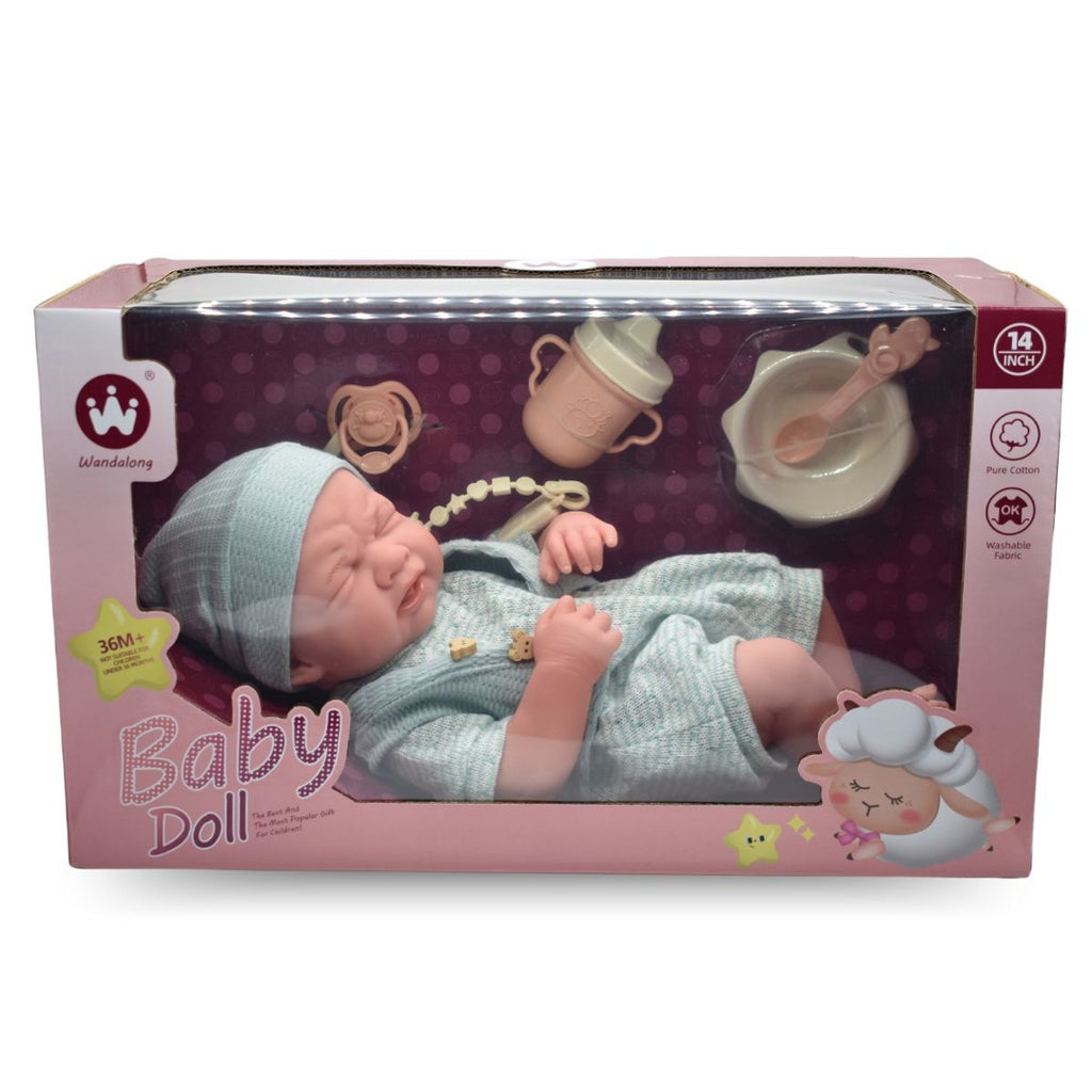 Muñeco bebé de goma realista 36cm