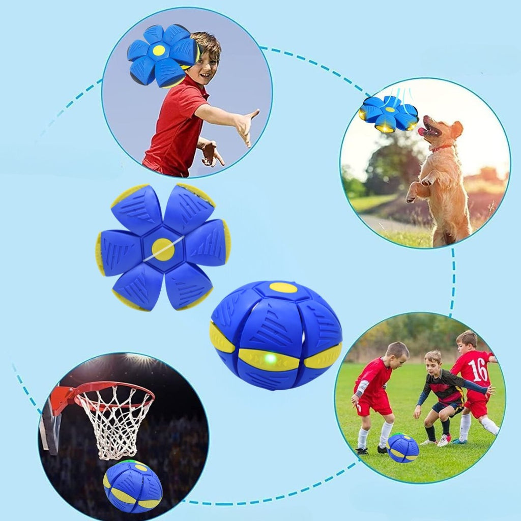 Pelota mágica plegable con luz 16x4.5cm