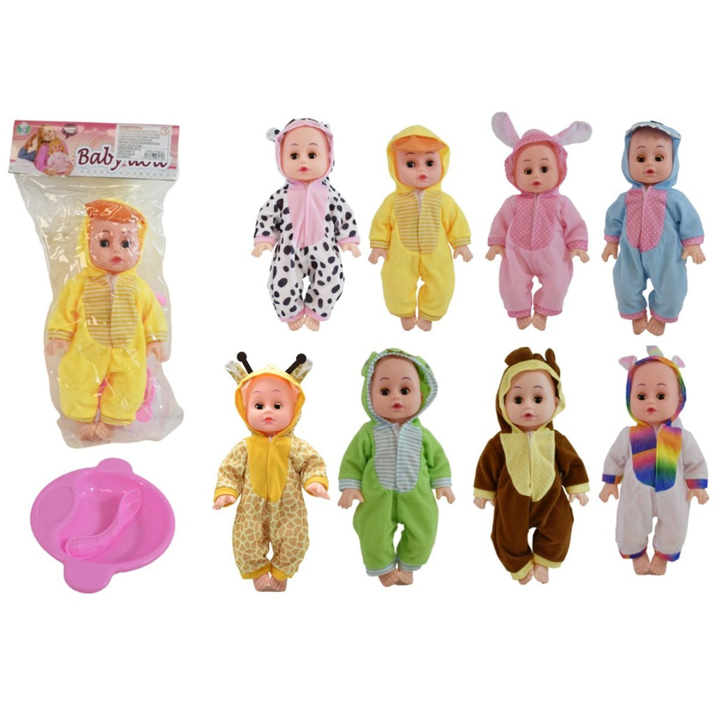 Muñeco en pijamas con 12 sonidos 30cm