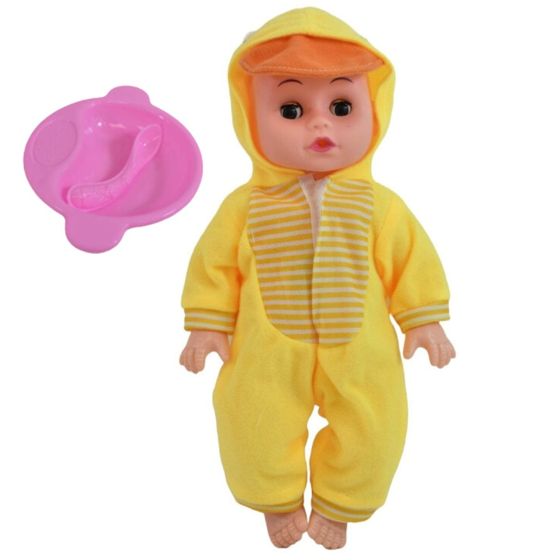 Muñeco en pijamas con 12 sonidos 30cm