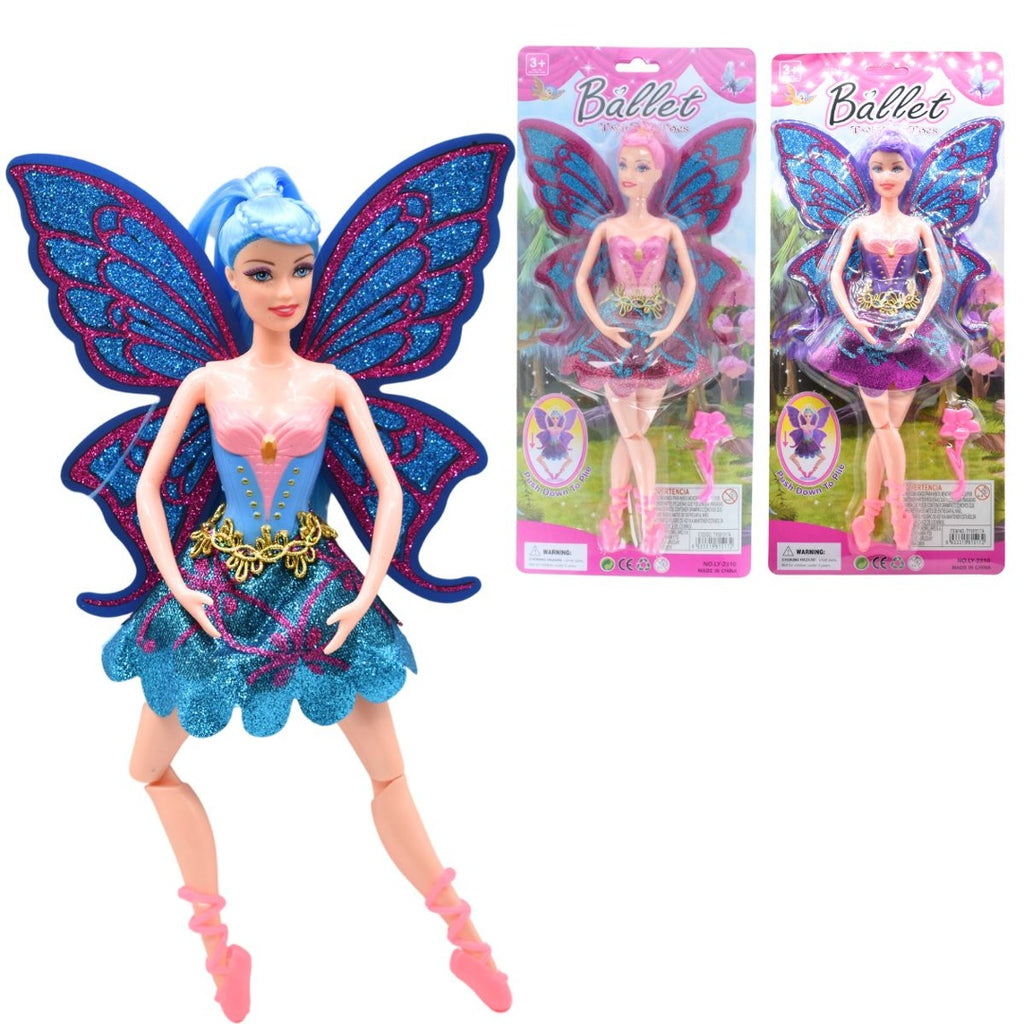 Muñeca bailarina mariposa 30cm