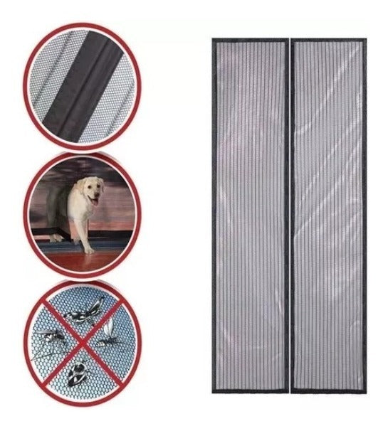 Cortina mosquitero con cierre 210x100cm.