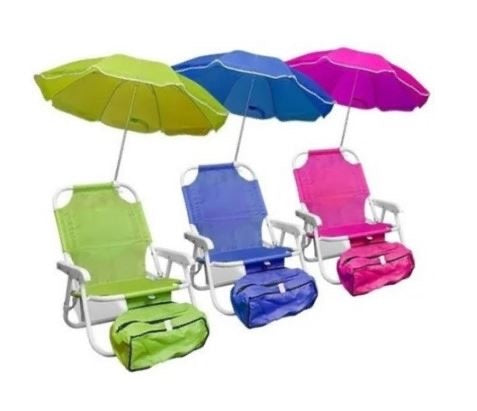 Silla plegable infantil con sombrilla