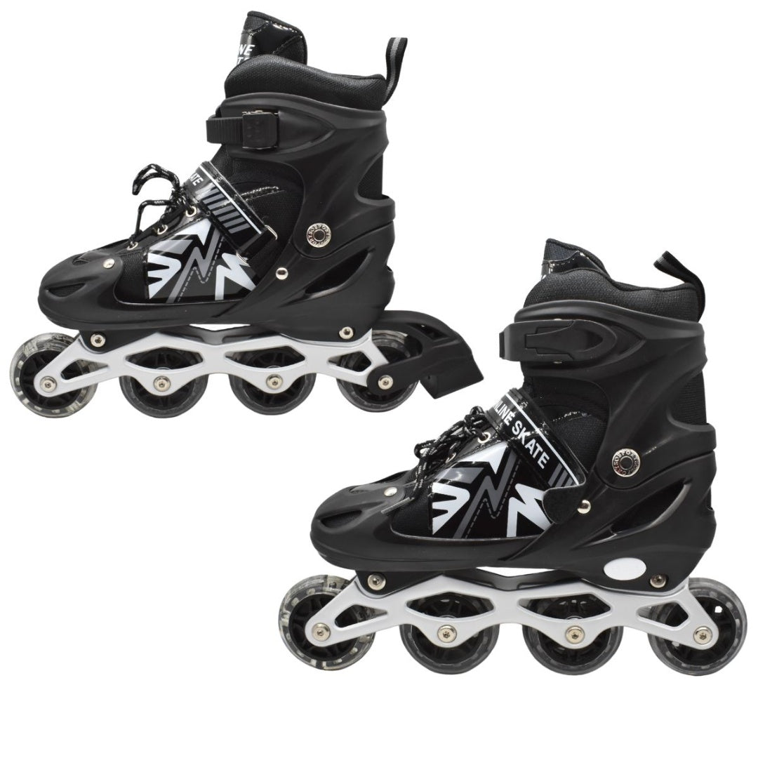 Patines roller ajustables negros 39-43