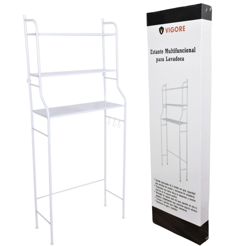 Estante organizador para baño 1.50x65x26cm. Vigore