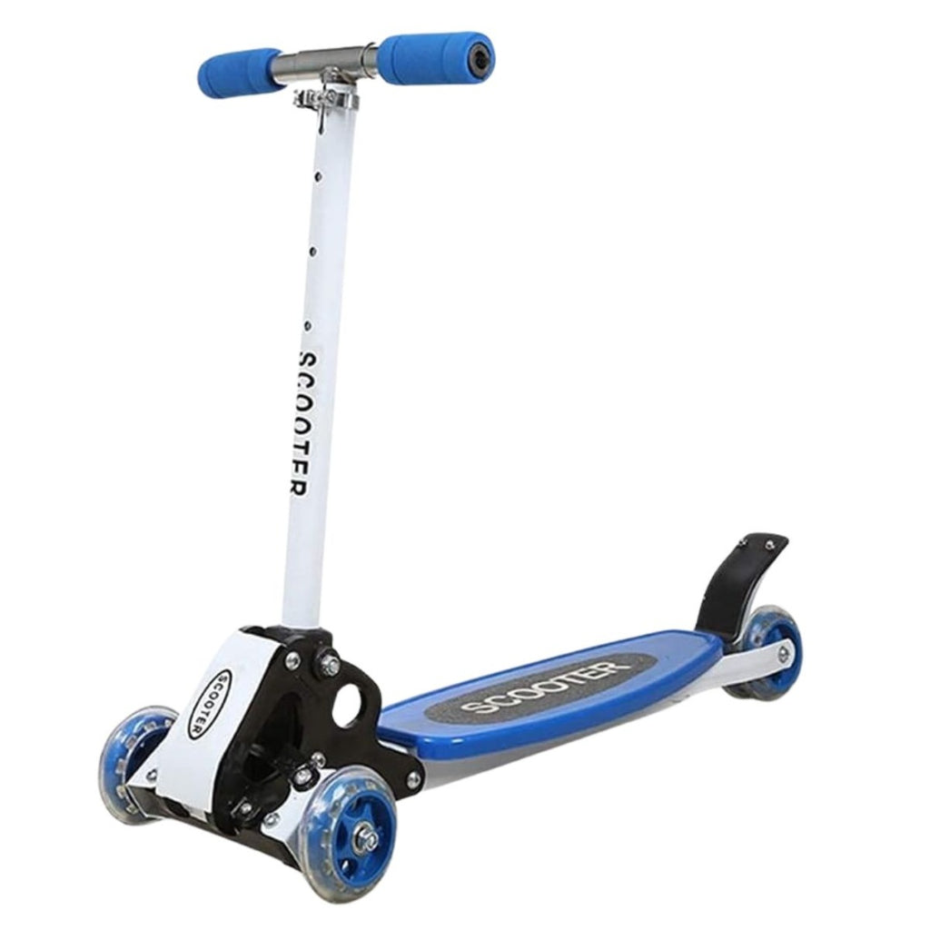 Tripatín scooter plegable. Azul