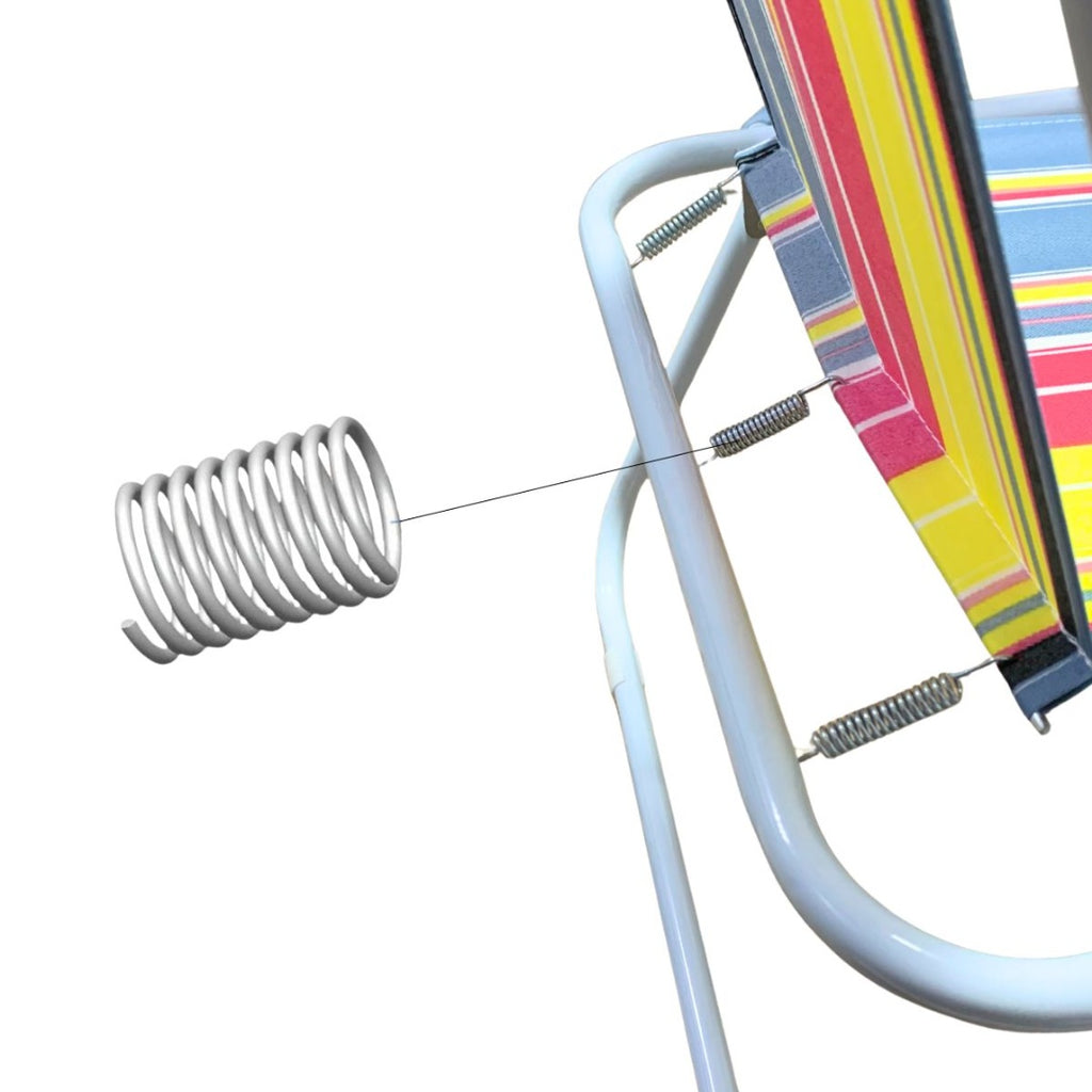 Silla plegable rayada 52 x 46 x 74 cm