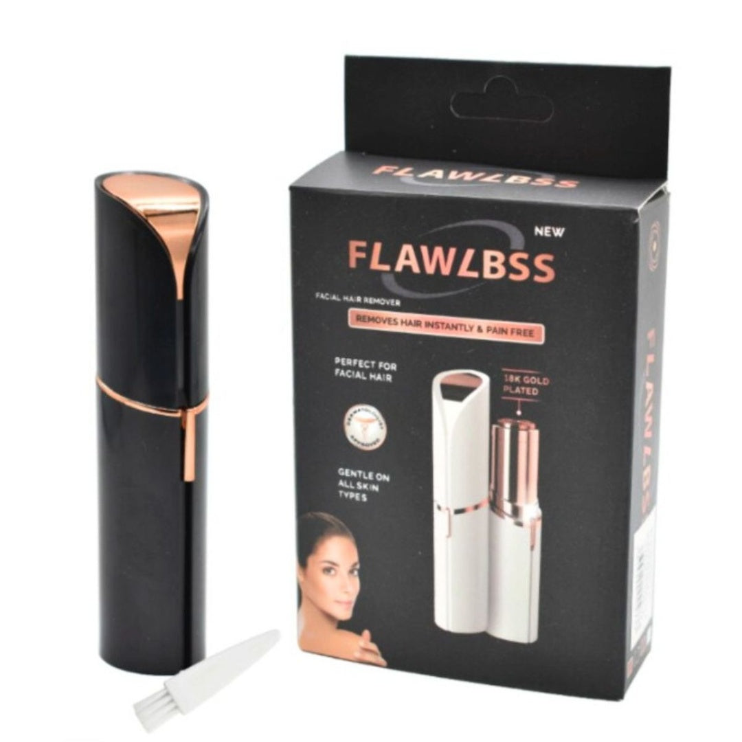 Depilador facial a pilas 10x2.5cm. Negro