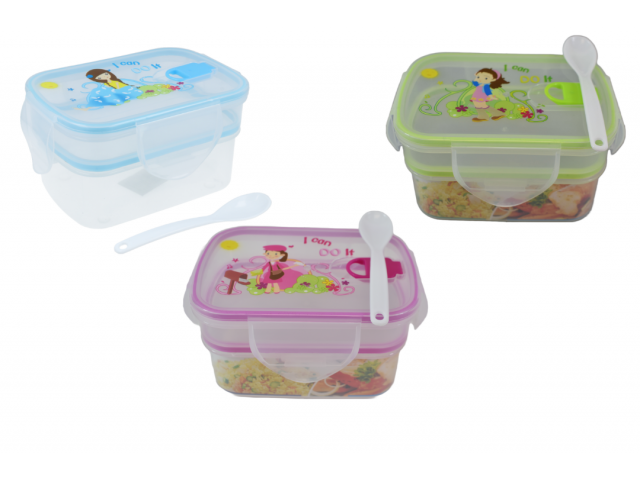 Lonchera infantil dos niveles 12.5 x 8 x 10 cm