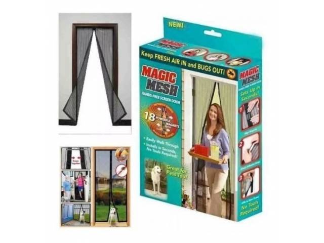 Cortina mosquitero con cierre 210x100cm.